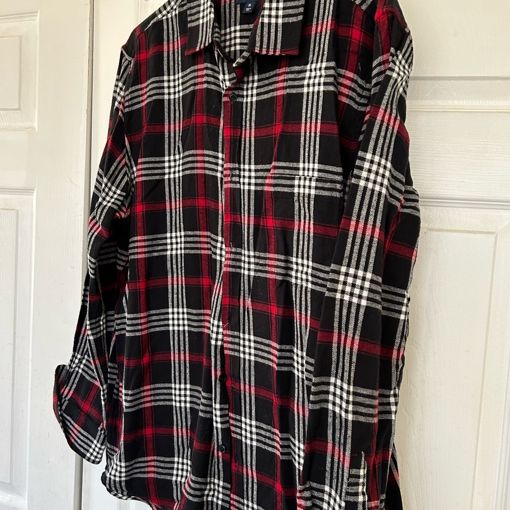 John Ashford Long Sleeve  Plaid Button Down Shirt - Picture 4 of 6
